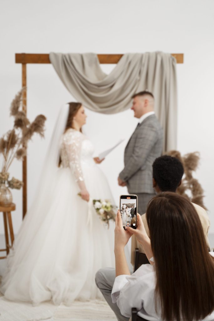 Application diaporama en direct pour photos de mariage.